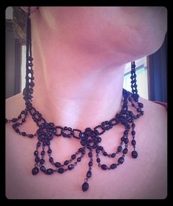 Black Chandelier Jewelry set